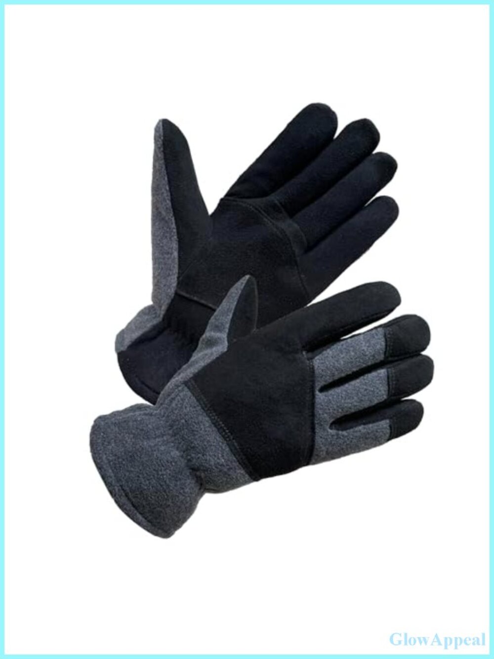 Genuine Deerskin Suede Winter Gloves with 3M Thinsulate Insulation for Cold